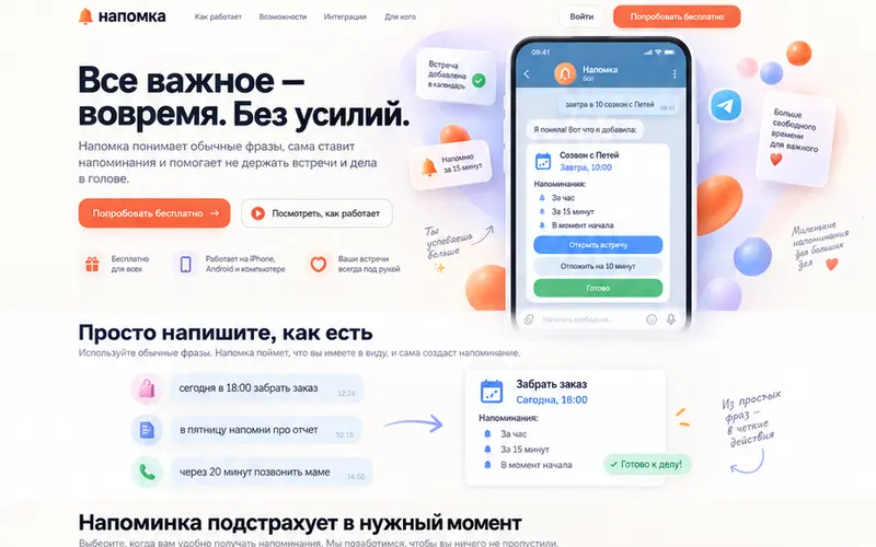 Круг 0: первый бренд-бриф, фиолетовый стиль, главная